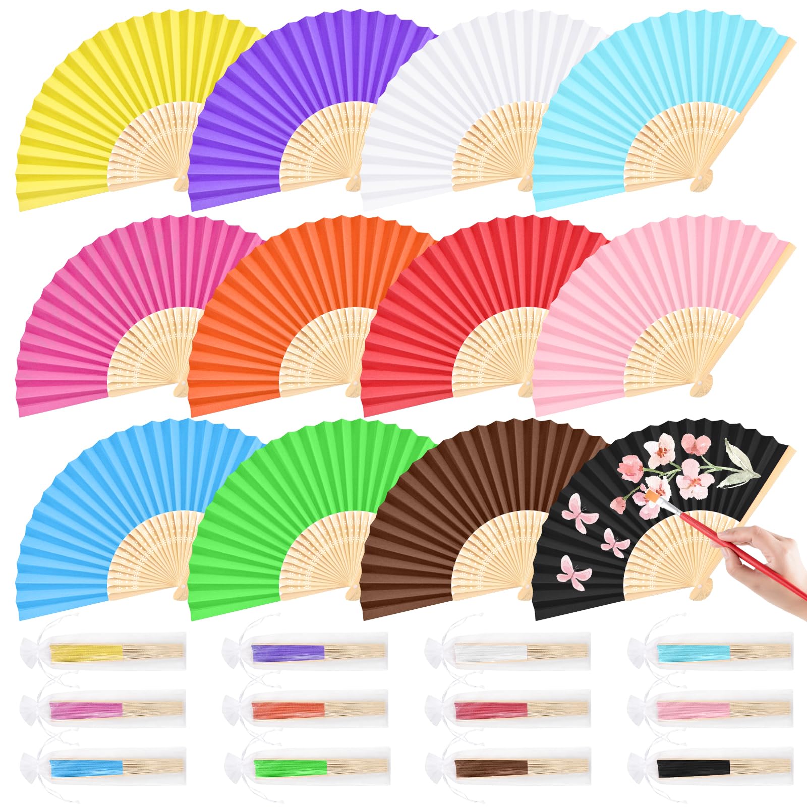 Bamboo Folding Fans